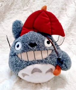 My Neighbor Totoro Plush Figure Totoro Red Umbrella Sun Arrow Rare! 6" - Picture 1 of 4