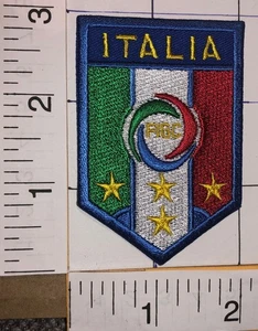 ITALIA FIGC ITALIEN ITALIAN NATIONAL FOOTBALL LEAGUE UEFA SOCCER CREST BADGE PATCH - Bild 1 von 1