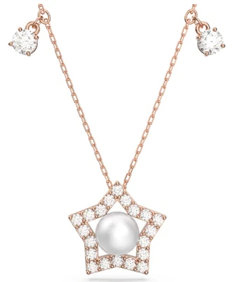 Collar estrella Swarovski Stella enchapado en tono oro rosa 5645382 Foto 1 de 4