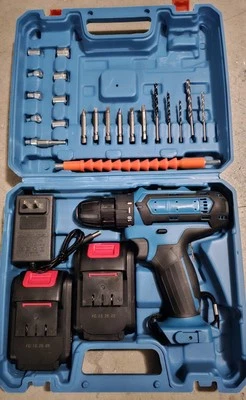 Destornillador inalámbrico ergonómico de 36 V con batería de carga rápida con 2 baterías. Foto 1 de 4