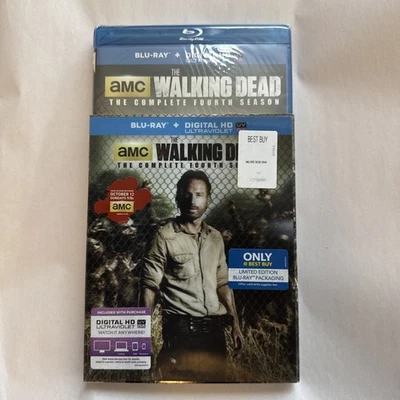 BRAND NEW!! The Walking Dead: Season 4 (Blu-ray Disc, UltraViolet Only Best Buy) Foto 1 de 4