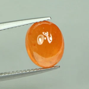 5.34 Cts AWSOME Natural Spessartite Garnet Oval Cabochan  Orange Loose Gemstone - Picture 1 of 3