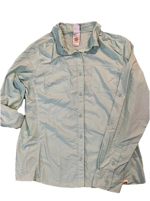 CAMISA MUJER THE NORTH FACE LIGHT AQUA MANGA LARGA TALLA GRANDE Foto 1 de 4