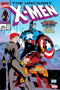 Póster de cómic de Uncanny X-Men edición 268 Capitán América Viuda Negra - Imagen 1 de 1