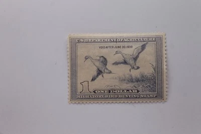 RW 5  1938 - US Federal Duck Stamp - Mint H - Image 1 of 2