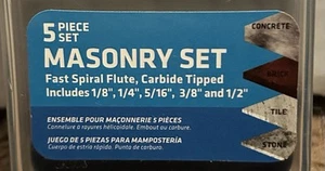 Century Drill & Tool 5 Piece Masonry Set - Picture 1 of 4
