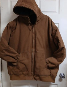 Chaqueta con Capucha American Outback Cremallera Completa Ropa de Trabajo Para Hombre 3XL Marrón-¡Limpia! - Imagen 1 de 19