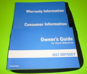 Honda Odyssey 2021 guía del propietario juego manual 21 + estuche LX EX-L Touring Elite - Imagen 1 de 1