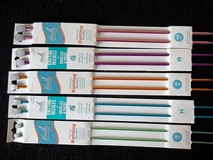 Needle Crafters Aluminium Stricknadeln, 5 Sets, Größen 2, 4, 6, 8, 10, 14 Zoll - Bild 1 von 3