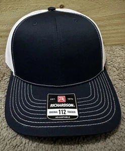 Richardson 112 Truckermütze Snapback verstellbar Cap Einheitsgröße marine/weiß - Bild 1 von 8