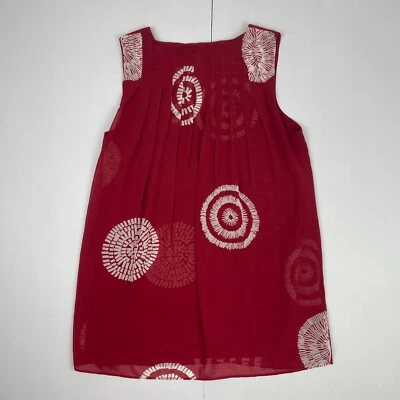 Blusa Jasper Conran Top 8 roja para mujer sin mangas con cuello en V - Imagen 1 de 4