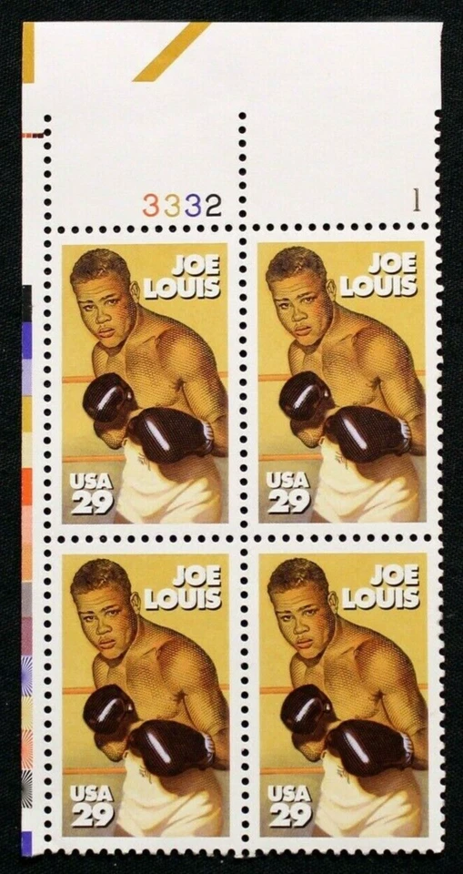US Plate Blocks Stamps #2766 ~ 1993 29c Joe Louis MNH SP1961 - Image 1 of 1