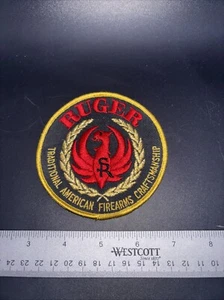 Vintage Ruger Traditional American Firearms Craftsmanship Embroidered Patch 4" - Picture 1 of 1