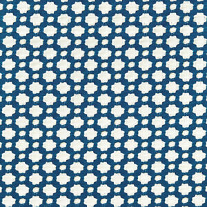 Schumacher Small Scale Geometric Weave Fabric- Betwixt / Indigo 1.10 yds 65681