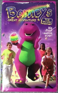 BARNEY'S GREAT ADVENTURE THE MOVIE Vhs Video Tape 1998 Purple Dinosaur Actimates - Picture 1 of 4