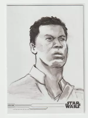 2020 TOPPS The Rise Of Skywalker Sketch Card FINN by Neil Camera 1/1 Mint! - Image 1 of 2