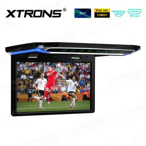 10.2" Car HD 1080P Overhead Flip Down HDMI Roof Mount Digital Monitor Screen USB - Picture 1 of 7