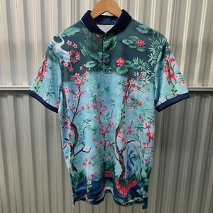 Greyson Poloshirt Herren Medium Magic Garden Floral Golf Performance - Bild 1 von 8