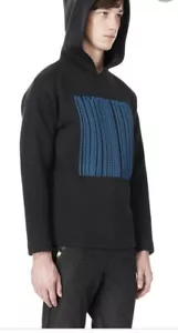 Alexander Wang Charcoal Male Sweater Hoodie Barcode Size 44 #C1 - Picture 1 of 10