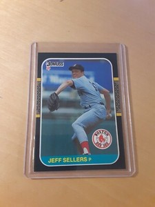 1987 Donruss #544 JEFF SELLERS Boston Red Sox Baseball Card, Pitcher, SP (MINT)