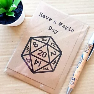 Magic the Gathering D20 Geburtstagskarte - Haben Sie einen magischen Tag - Bild 1 von 3