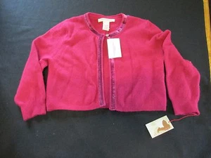 New Sarsaparilla Angora Wool Nylon Sweater Girl's Size M Magenta Maroon red - Picture 1 of 3