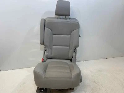 Fits 17-19 GMC ACADIA SLT 2nd Row Rear LH Driver Seat Gray Leather Trim=H84 OEM - Image 1 of 4