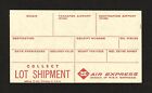 1960 Collect Lot Shipment Railway Express Agency Shipping Railroad Label