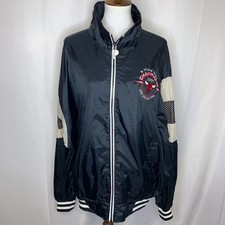 Pro Player Vintage Bulls Windbreaker Jacket, Size Medium