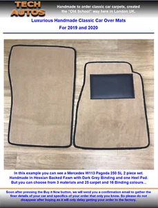 Over Mat Set Handmade to Order Tufted Deep Pile Volkswagen Golf Mk1 All - Picture 1 of 7