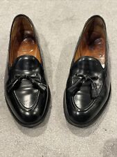 CHURCH's Keats gents Men’s black leather tassel detail loafers shoes size 8F