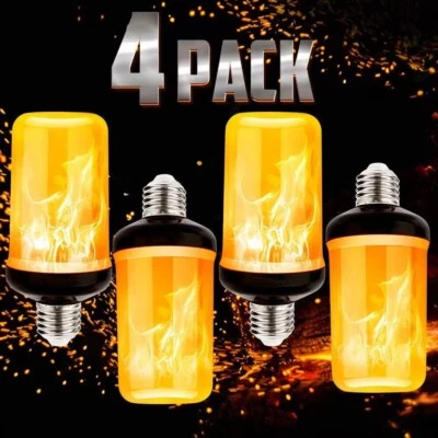2X 10W E27LED Licht Fackel Feuer Lampe Flammen Effekt Glühbirne Flacker Birnen - Bild 1 von 4