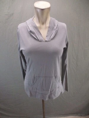 MOUNTAIN HARDWEAR Size S Womens Gray Cotton Blend Pocket Athletic Hoodie 370 - Image 1 of 4