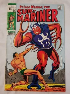 PRINCE NAMOR , THE SUB-MARINER #12 F MARVEL COMICS SILVER AGE 1969 -COPY 2 - Picture 1 of 2
