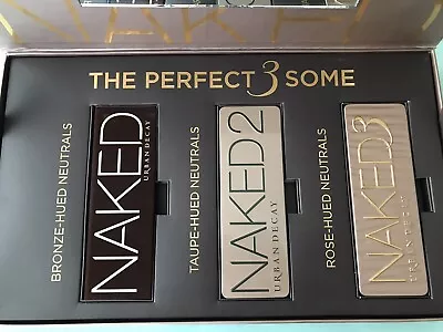AUTHENTIC Urban Decay 2013 Perfect 3Some Naked 1-3 PR Promo EYESHADOW 36 Palette - Image 1 of 4
