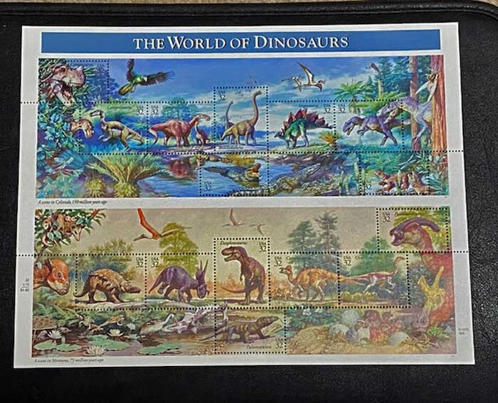 US Mint Sheet MNH VF SC#3136,  Dinosaurs - Image 1 of 1
