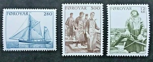Briefmarke Färöer Stamp - Yvert et Tellier Nr. 97 bis 99 n ** postfrisch (Cyn38) - Bild 1 von 1