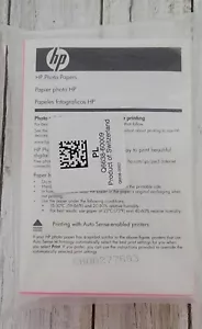 HP Photo Papers 4 by 6 inches 150 Sheets PL Q6638-60009 New Sealed - Picture 1 of 2
