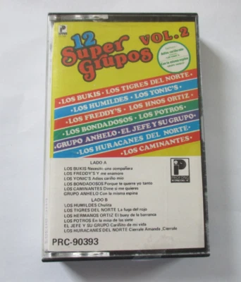 12 Super Grupos Vol 2, 1984,  Profono PRC 90393, Cassette, RARE - Image 1 of 4