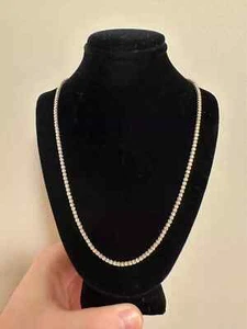 14kt Yellow Gold Lab Grown Diamond Tennis Necklace - 5.00ctw, 22 inch G VS1 - Picture 1 of 2