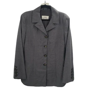 Louis Dell'olio Blazer Jacket mens Size 46 Button Up Plaid Italy 100% Wool - Picture 1 of 12
