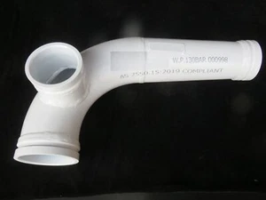 6? (175mm OD) x 5? x 90D Short Reducing Elbow-M/V ends with 4? Slurry Pot for... - Picture 1 of 3
