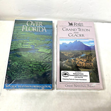 Lot Of 2-VHS Readers digest Grand Teton and Glacier And Over Florida New Sealed