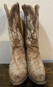 Women's Corral Cowboy Western Rockabilly Boots Style R1974.   9.5 M - Picture 1 of 5
