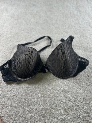 Sweet Nothings Women's Black Leopard Lace 36C Underwire Bra - Image 1 of 4