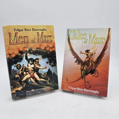 Lot of 2 Edgar Rice Burroughs Mars Omnibus | 5 NOVELS Barsoom John Carter HC VG Foto 1 de 4