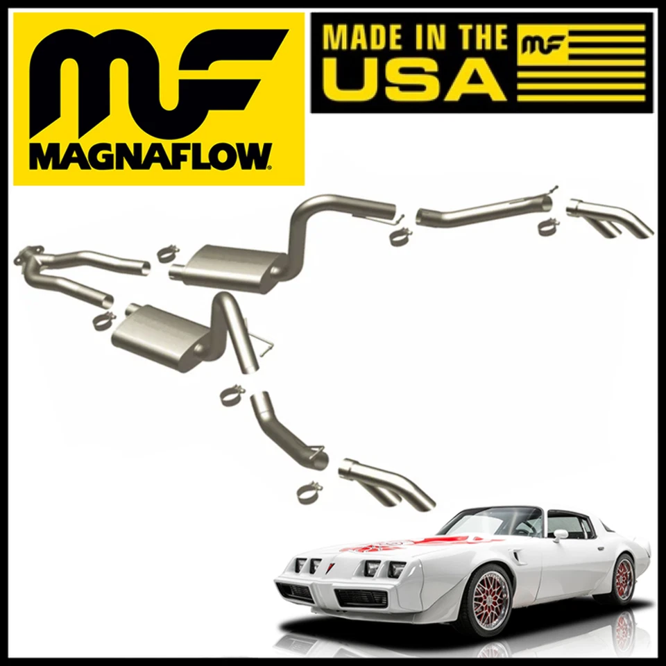Escape trasero MagnaFlow Street Cat para Pontiac Firebird 1975-1981 4,9/5,0/5,7/6,6 Foto 1 de 4