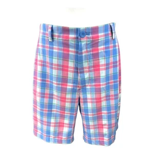 Vineyard Vines Performance Activewear Golf pink/blau karierte Shorts 34 x 9 * - Bild 1 von 5