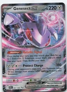 Genesect ex 067/086 Double Rare Holo SV: Black Bolt NM Pokémon - Picture 1 of 2