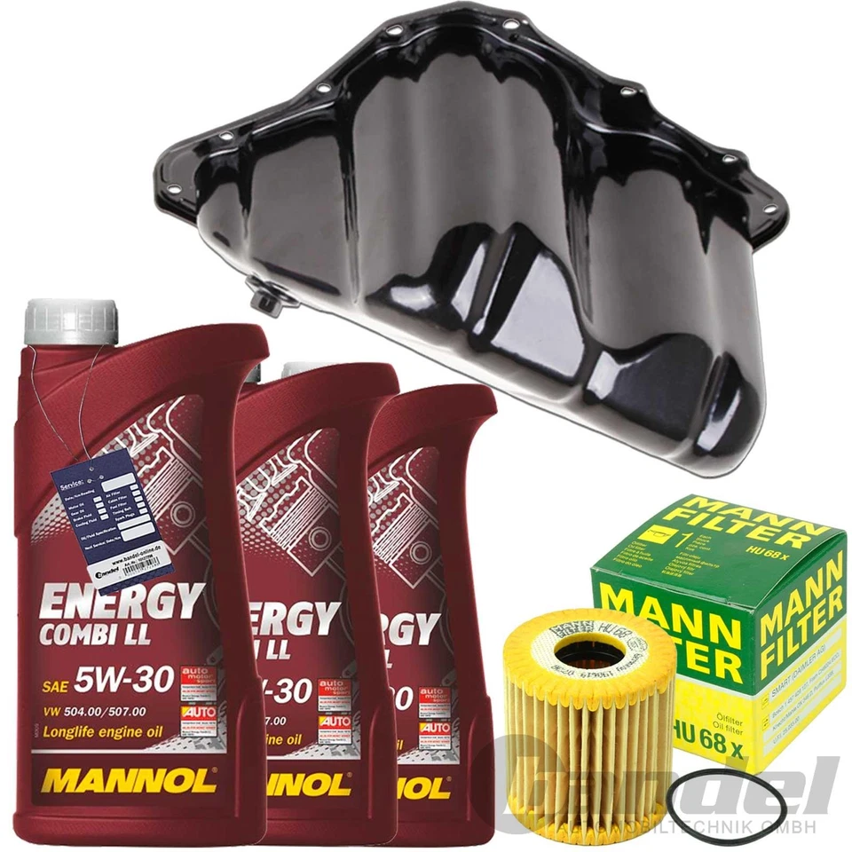 MANN ÖLFILTER+ÖLWANNE + 3L ÖL passend für SMART FORTWO CABRIO COUPE 450 451 452 - Bild 1 von 1